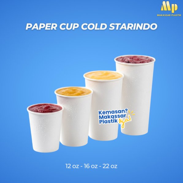 Paper Cup Cold Starindo @50 Pcs