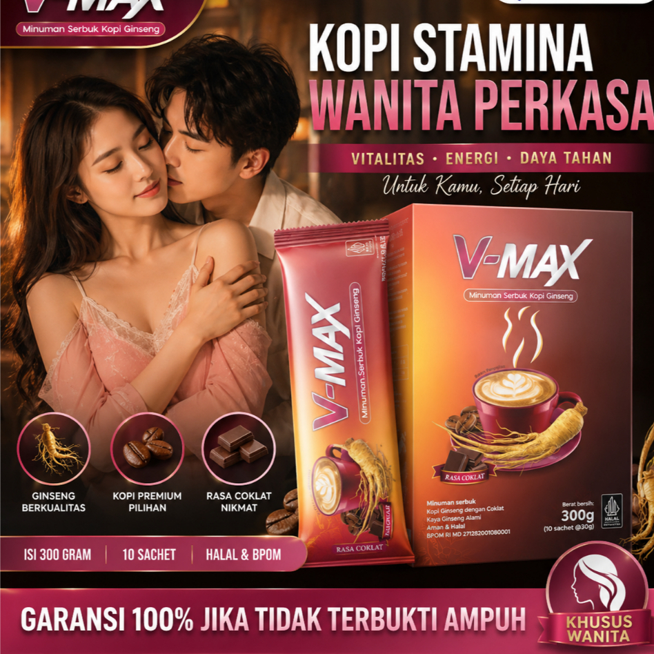 V MAX COKLAT MINUMAN CHOCOLAT PERANGSANG WANITA TERMURAH ORIGINAL BPOM
