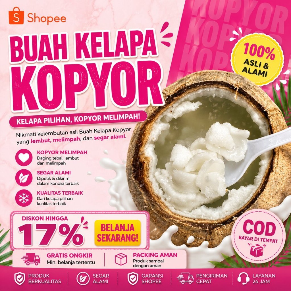 KELAPA PREMIUM  Buah Kelapa Kopyor Asli - Kelapa Kopyor Asli 100%