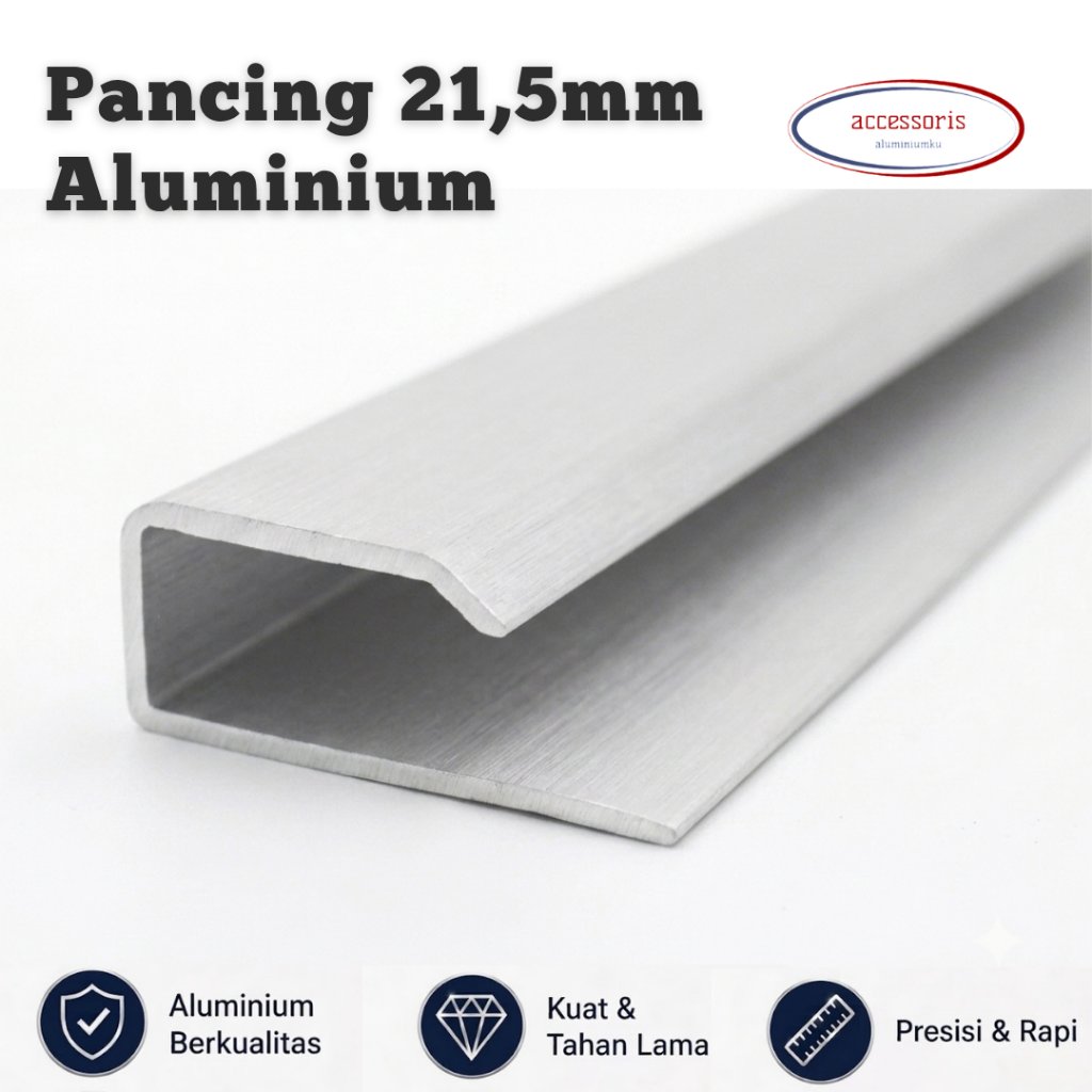 ACCAL - List Pancing Aluminium 21.5MM Panjang 6 Meter | GRATIS ONGKOS POTONG