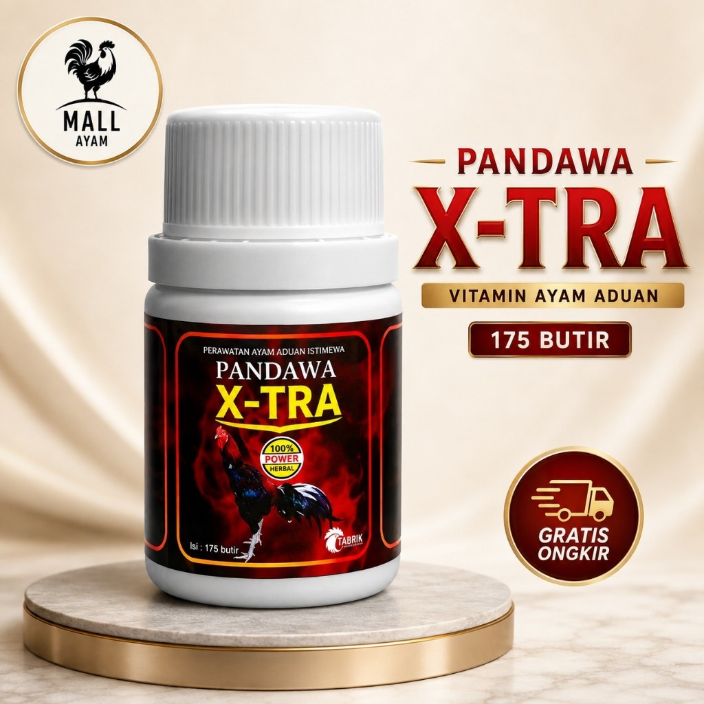 AYAM MALL Pandawa X-Tra Ekstra 175 Butir Jamu Vitamin Ayam Jago Bangkok Pil Kapsul Suplemen Stamina 