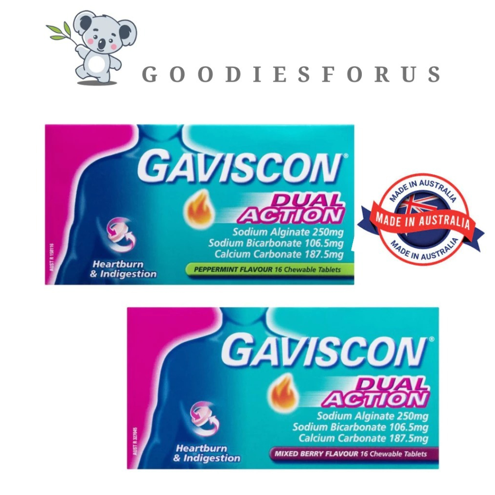 Obat Lambung Gaviscon isi 16 Tablet Kunyah / Obat Maag dan Gerd  / Gaviscon Obat Lambung Untuk Maag 
