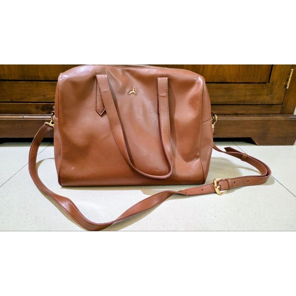 POVILO Siena Bag Brown | Tas Wanita Preloved | Handbag Shoulder Bag