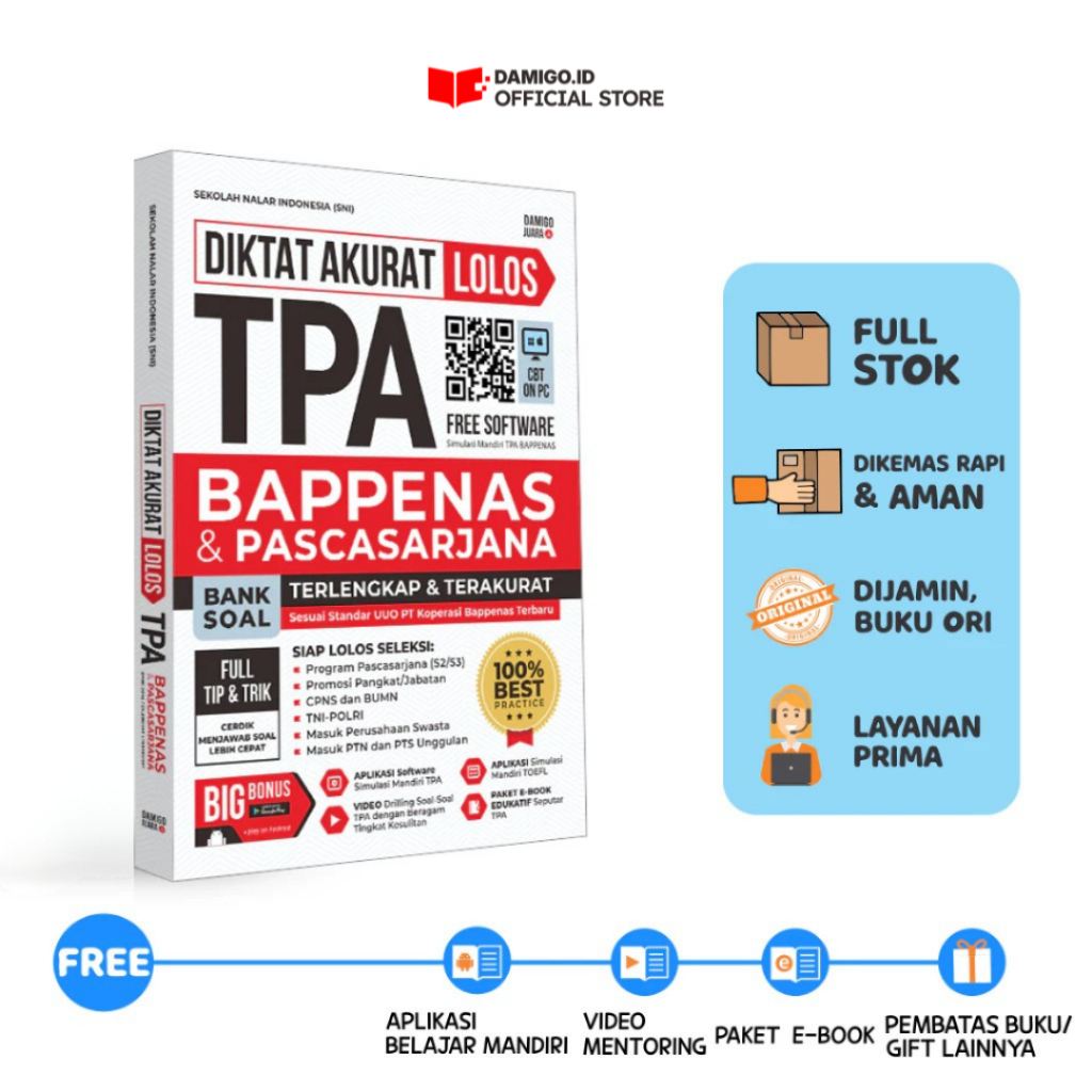 Buku TPA Bappenas - Diktat Akurat Lolos TPA Bappenas & Pascasarjana Terlengkap Dan Terakurat
