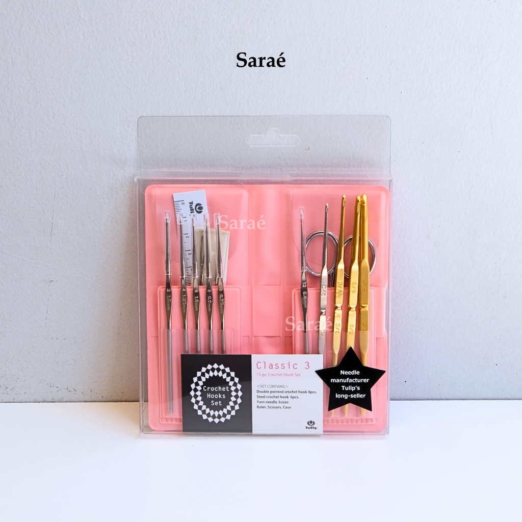 Tulip Classic 3 Crochet Hook Set / Hakpen - Jarum Rajut Tulip