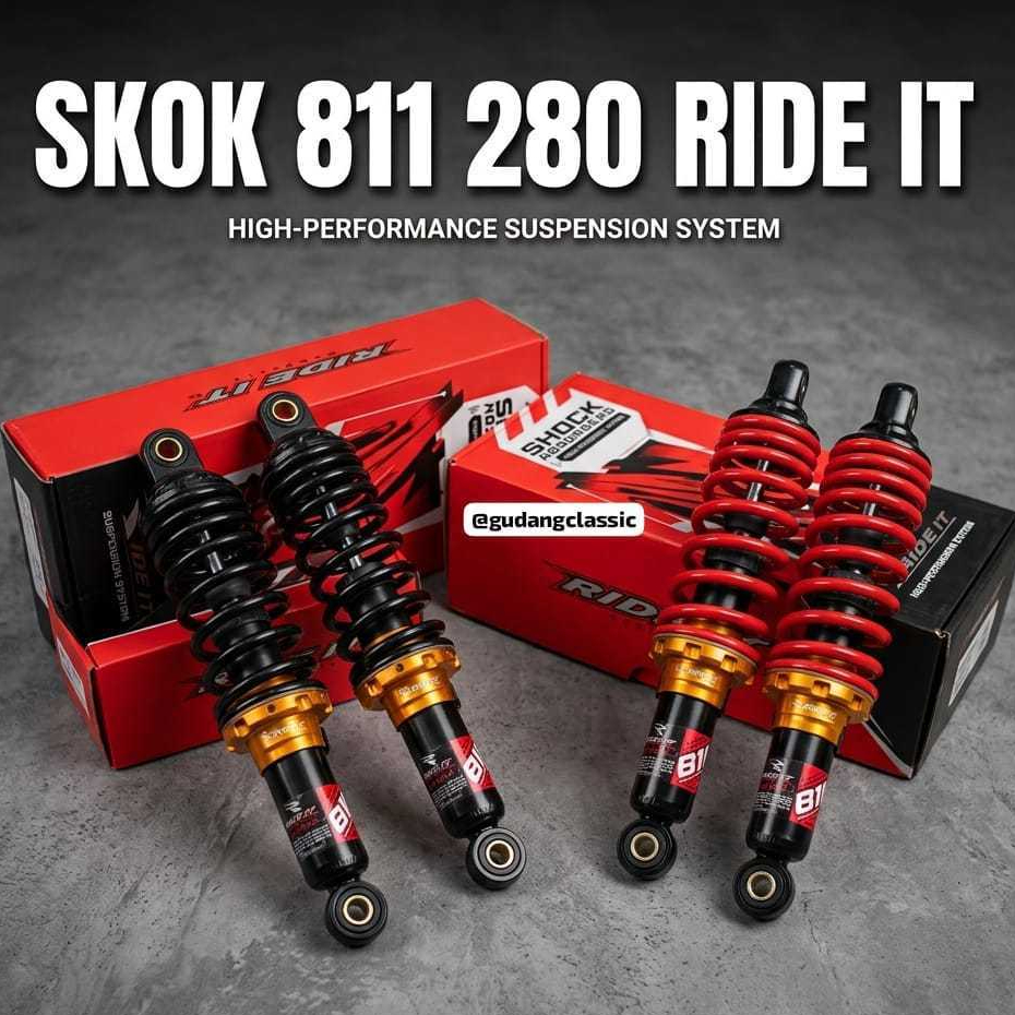 Shock Ride IT 811 280mm Skok Belakang 28cm Shockbreaker Jupiter Z Vega FizR RIDE IT