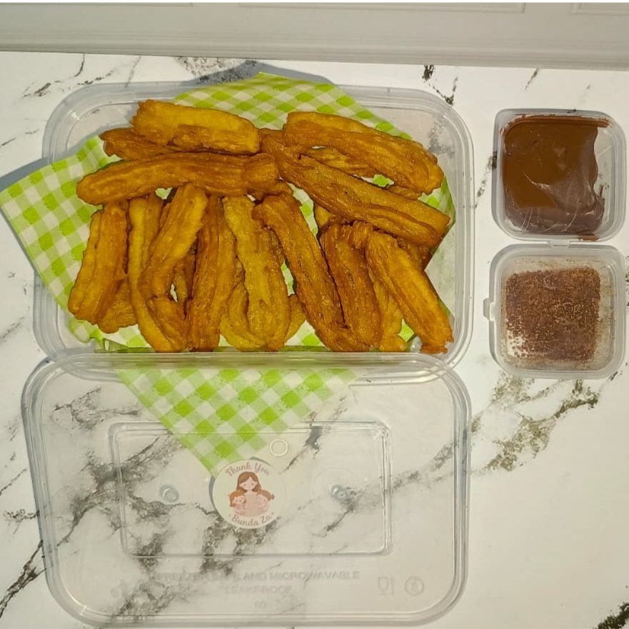 Kua Churros Free Coklat + Gula Palem box 500ml