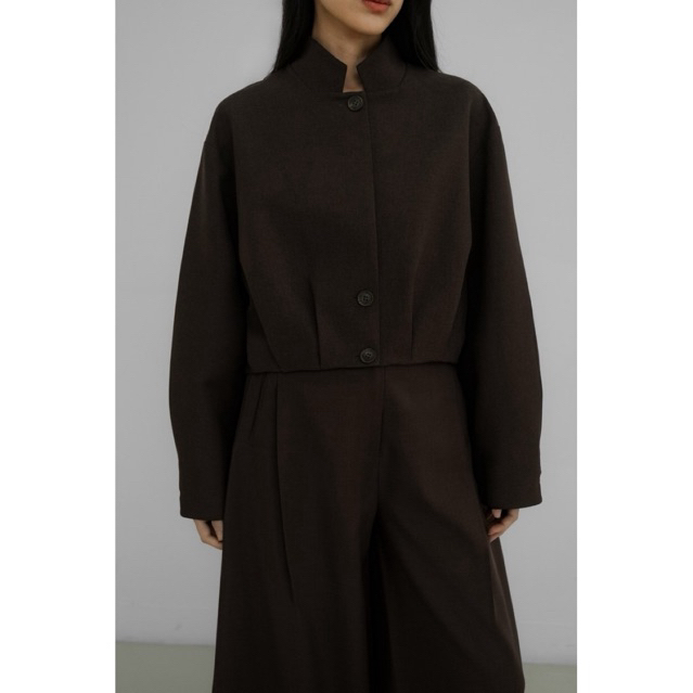 [ New ] JEDDA - Semi Cropped Blazer (Bistre) Size S