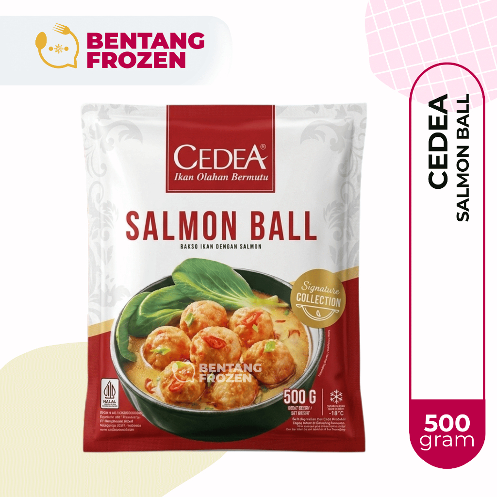 Cedea Bakso Salmon 500gr / Cedea Bola Salmon / Cedea Baso Salmon