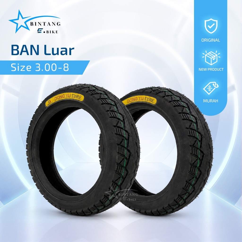 Ban Tubeless U-winfly GB / Sepeda Listrik Roda 3 Uk. 3.00-8 / Universal