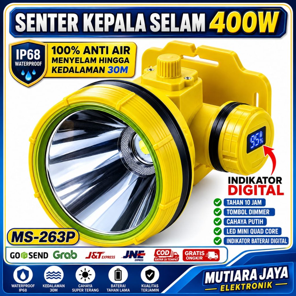 SENTER KEPALA SELAM MITSUYAMA 400 WATT MS-263P / 300 WATT MS-262P NEW