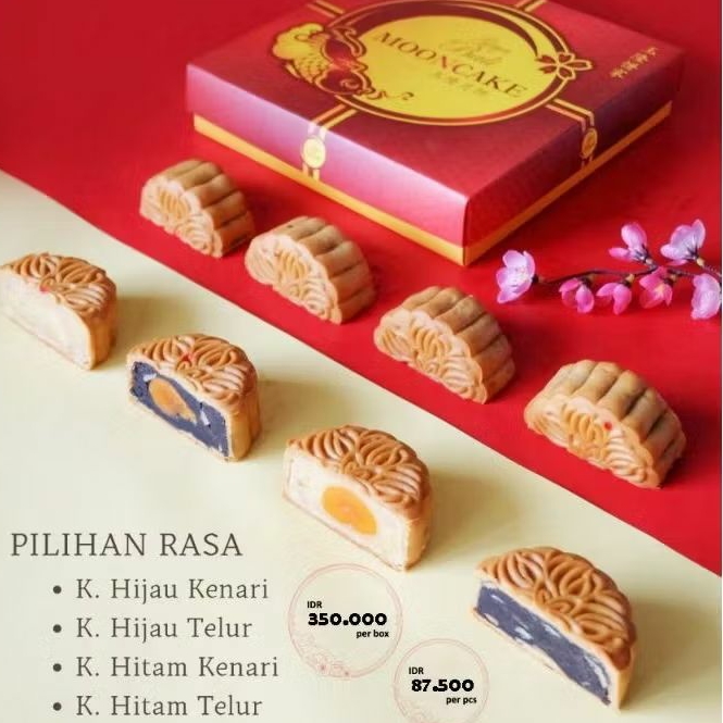 [EARLY BIRD PROMO] Mooncake Gaya Bali Kulit Coklat/Kue Bulan/Tong Jiu Pia/Hampers Mooncake