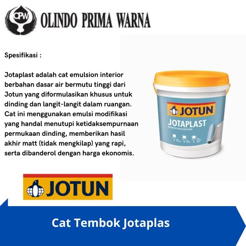 Cat Tembok Emulsion Jotun Jotaplas