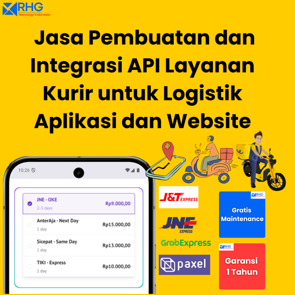Jasa Pembuatan Layanan Kurir & Logistik untuk Web dan Aplikasi