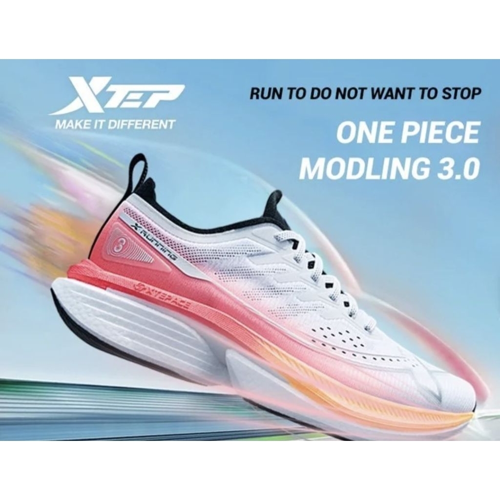 XTEP MURAH SEPATU LARI XTEP ONE PIECE MODELING 3.0 RUNNING SHOES