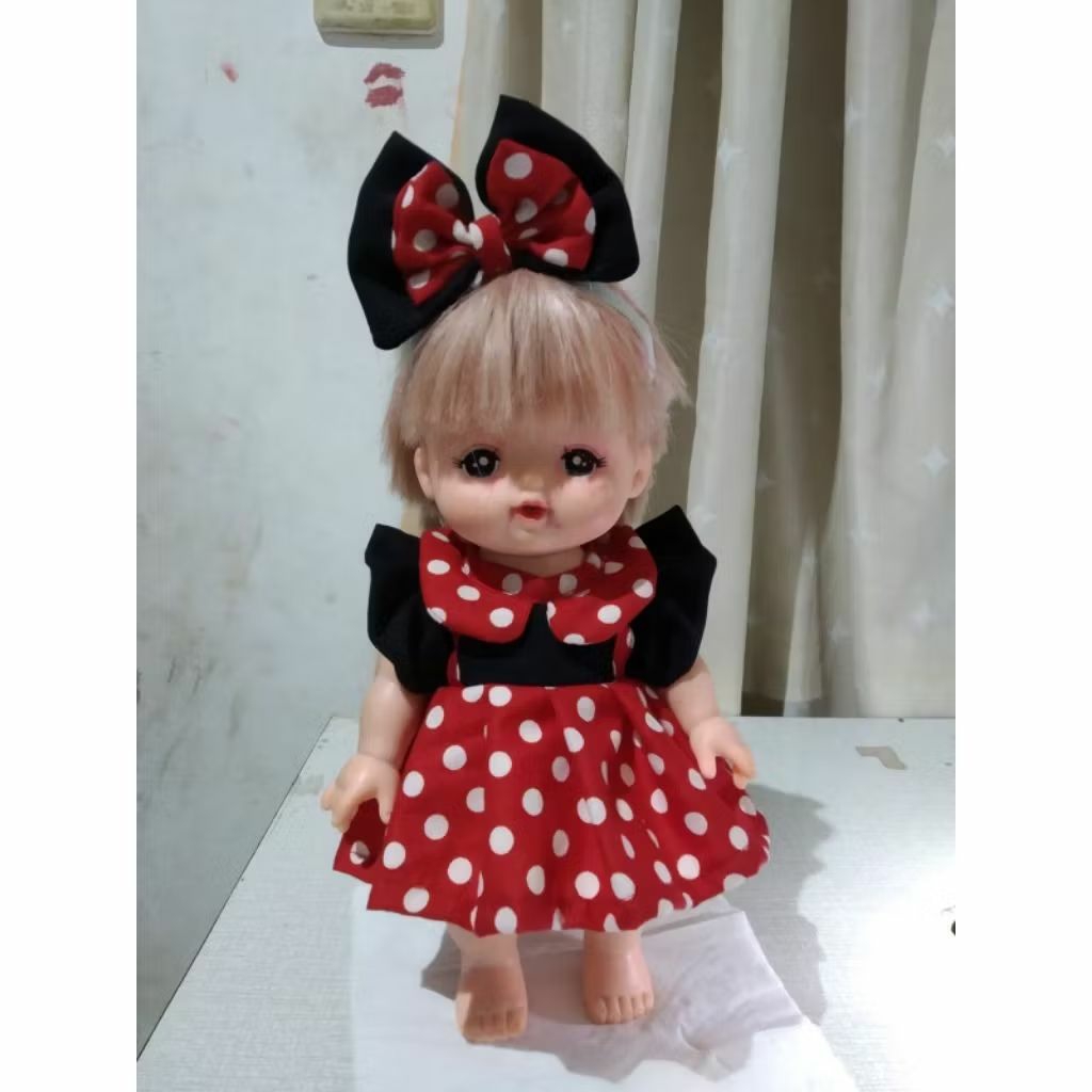 boneka mellchan ori pilotink preloved sudah dapat baju baru