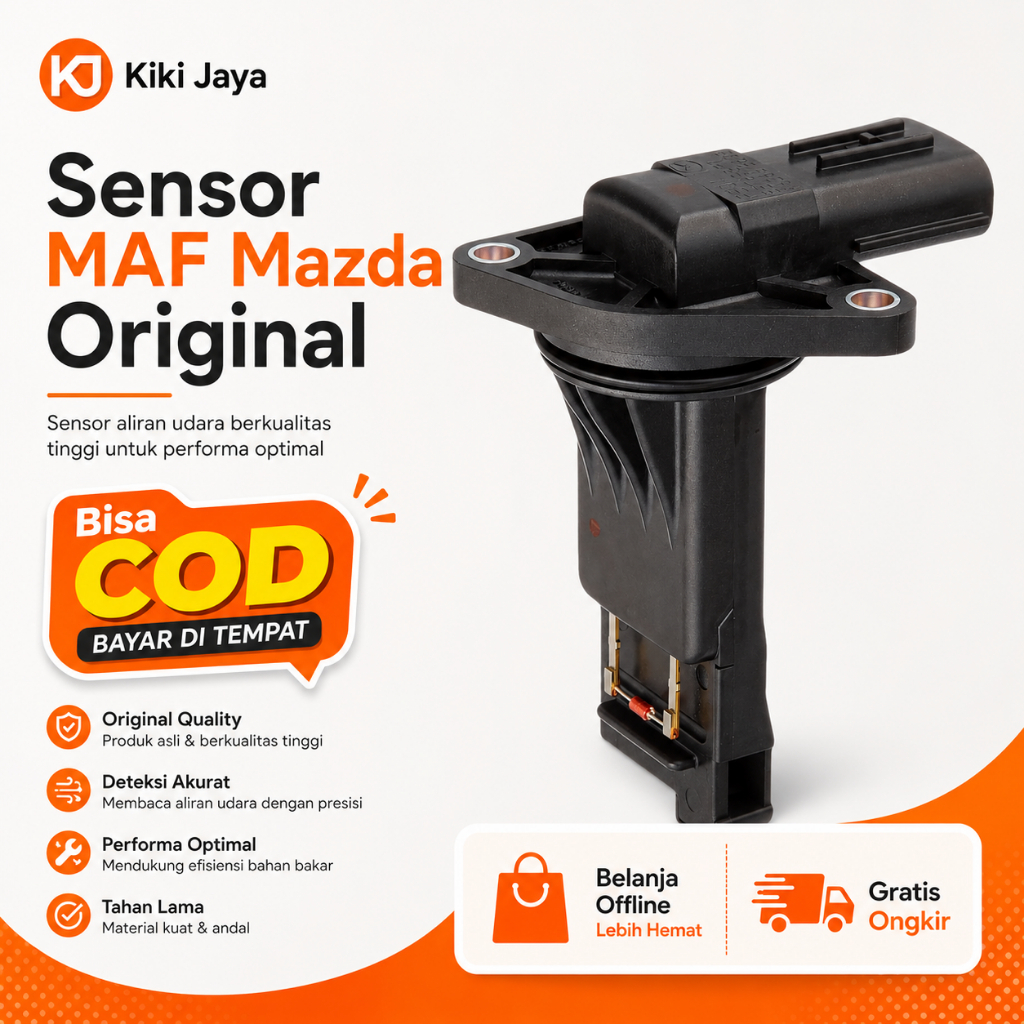 [KIKI] ORIGINAL MADE IN JAPAN - Sensor MAF - Untuk Mobil Mazda SkyActiv 2 3 6 CX-3 CX-5 CX-8 CX-9 CX