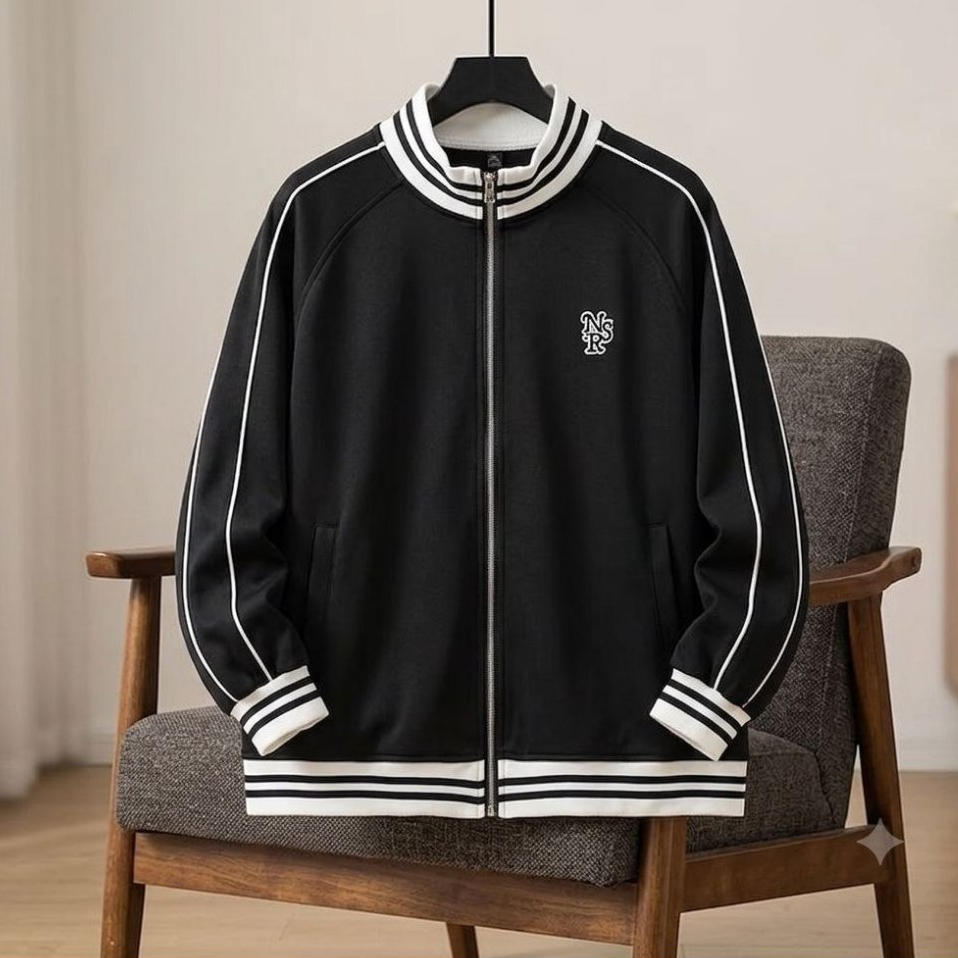 Jaket NSR Reglan Zipper Jacket Pria Wanita Terbaru 2026 Desain Fashion Korean Style Unisex Casual Ba