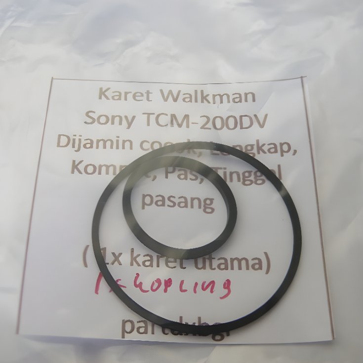 Karet Walkman Sony TCM-200DV komplit siap pakai