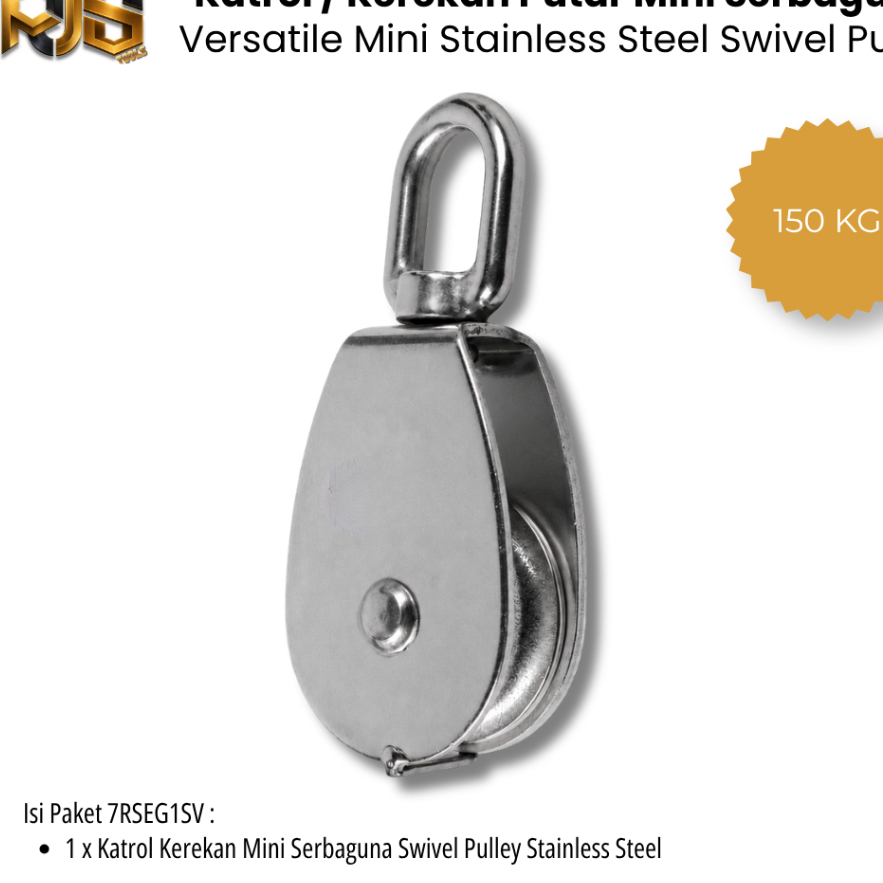 Katrol Kerekan Putar Katrol Mini Kuat Kapasitas 150kg Kerekan Alat Pengangkat Roda Timba Sumur / Kat