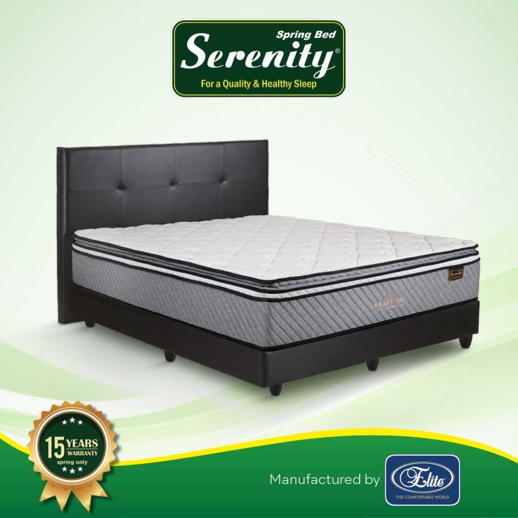 Serenity Springbed Kasur Fantastic Pocket Spring With Latex New Edition by Elite Springbed