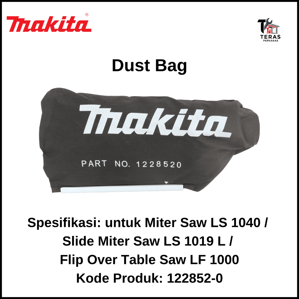 MAKITA Dust Bag untuk Mesin Potong Aluminium (Miter Saw) Makita LS 1040 / Slide Miter Saw Makita LS 