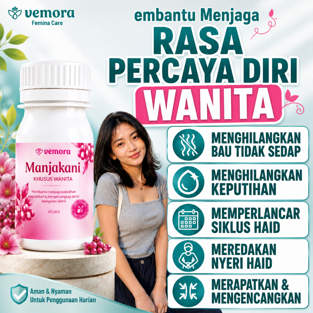 Paket Gurah MIss V & Perawatan Maximal PENGHILANG BAU TAK SEDAP Manjakani Vemora - Pil Manjakani HER