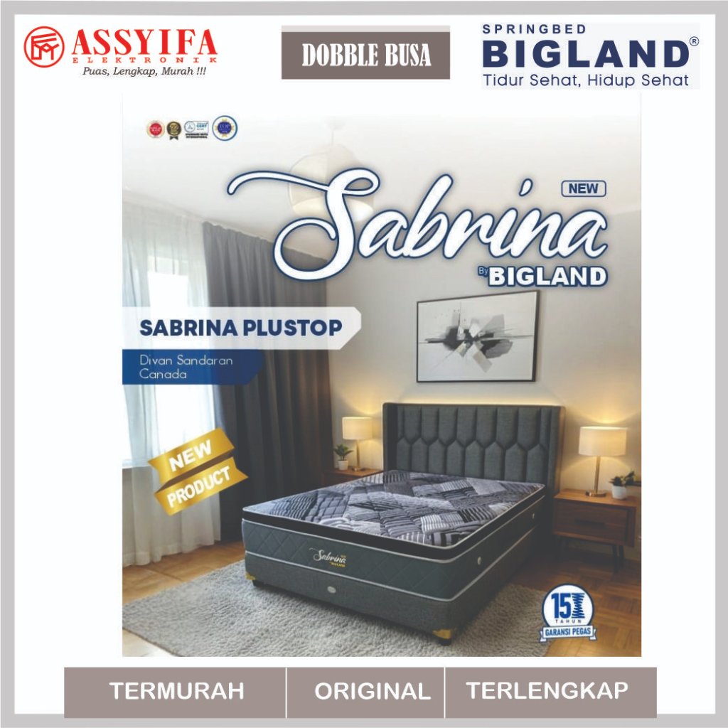 SPRINGBED BIGLAND PLUSH STOP SERIES GARANSI RESMI | SPRINGBED DOUBLE BUSA GARANSI 15 TAHUN