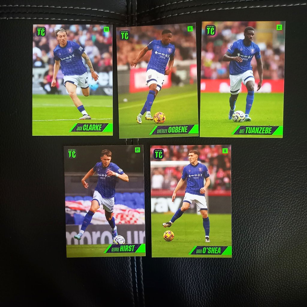 Panini Top Class 2025 Ipswich Town Jack Clarke Ogbene Tuanzebe