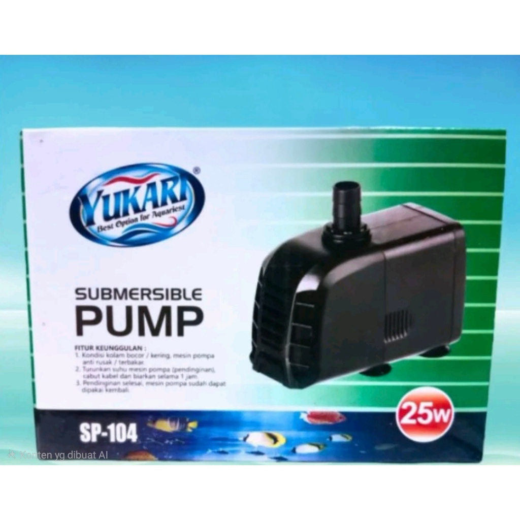 PROMO MURAH Pompa Aquarium Kolam Hidroponik YUKARI SP 104