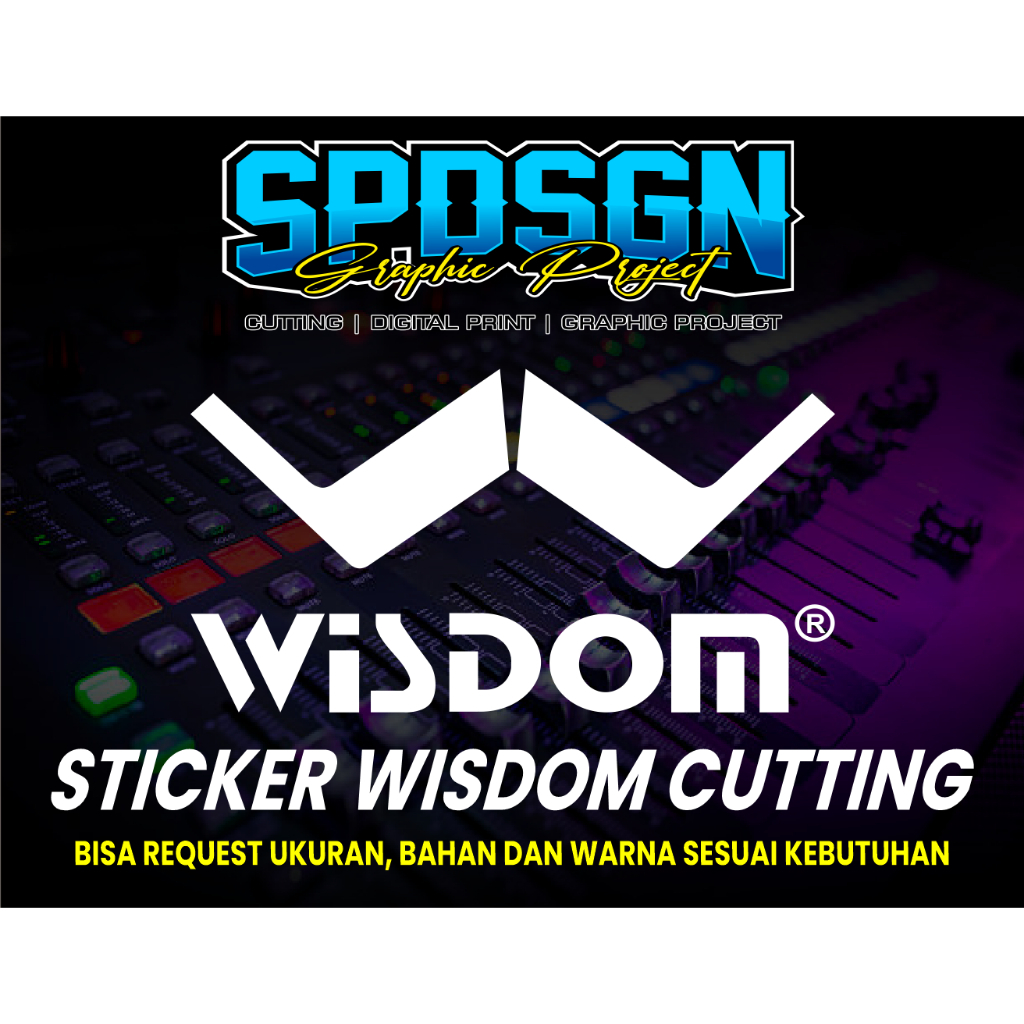Sticker Logo Wisdom Hardcase Box Sound