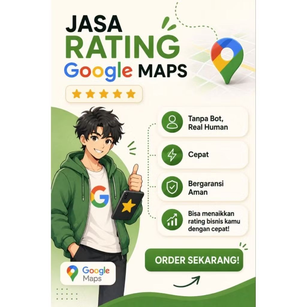 JASA MAPS/ULASAN/RATING REVIEW TERPERCAYA