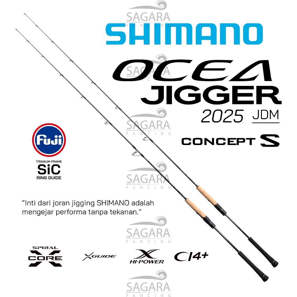 Joran Shimano Ocea Jigger Concept S | Joran Jigging | Joran Light Jigging | Joran Slow Jigging