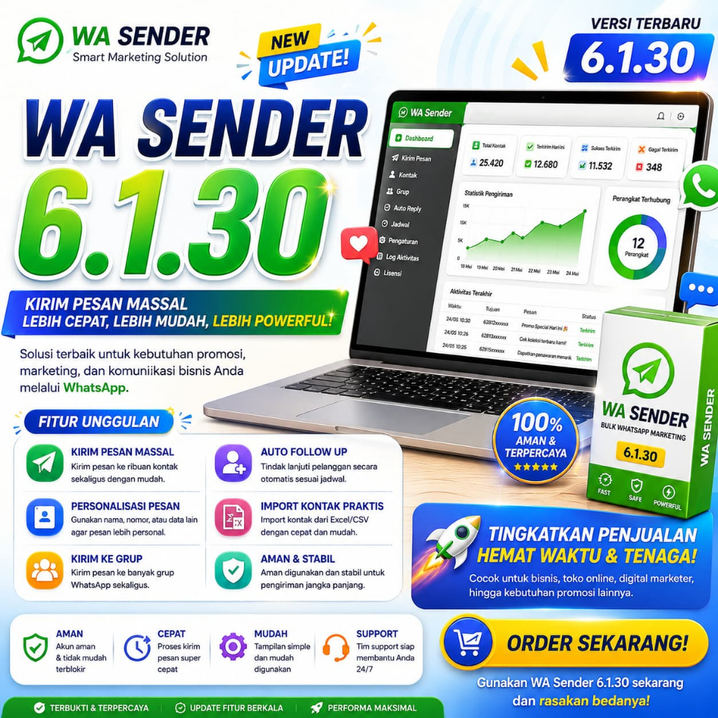 WASENDER PRO  WA SENDER WA DEFENDER  WA MARKETING TOOLS WA SENDER WA SENDER HP WA SENDER PREMIUM WAS