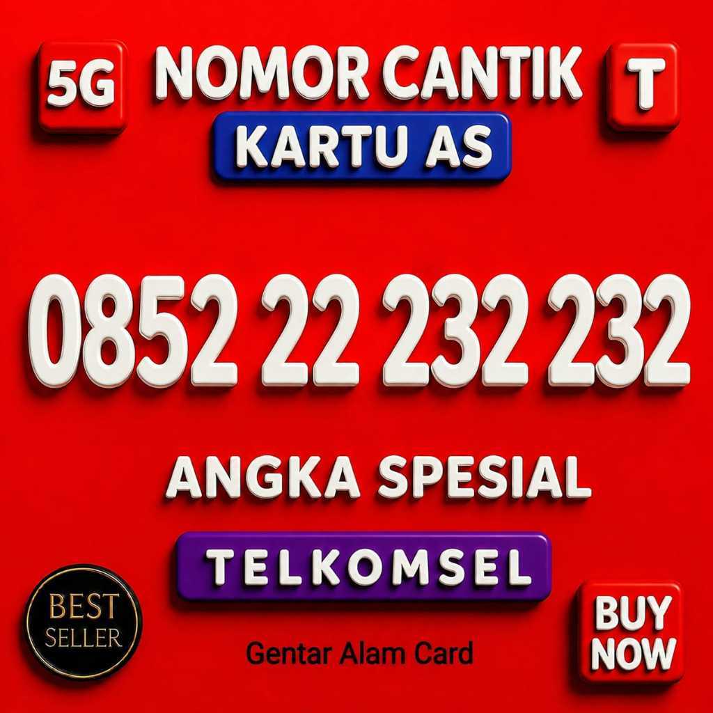 Nomor Cantik Telkomsel Kartu AS 12 Digit Prabayar Angka Spesial 232 232