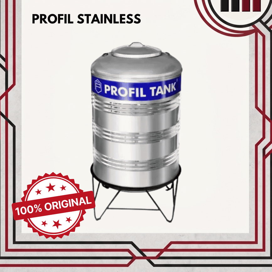 Tangki Air Profil Tank Stainless 2500L Plus Kaki Anti Karat