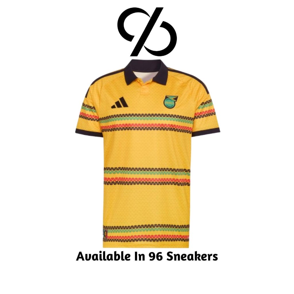 Jersey Pria Adidas Jamaica 26 x Bob Marley Home Bold Gold (KD0959) ORIGINAL