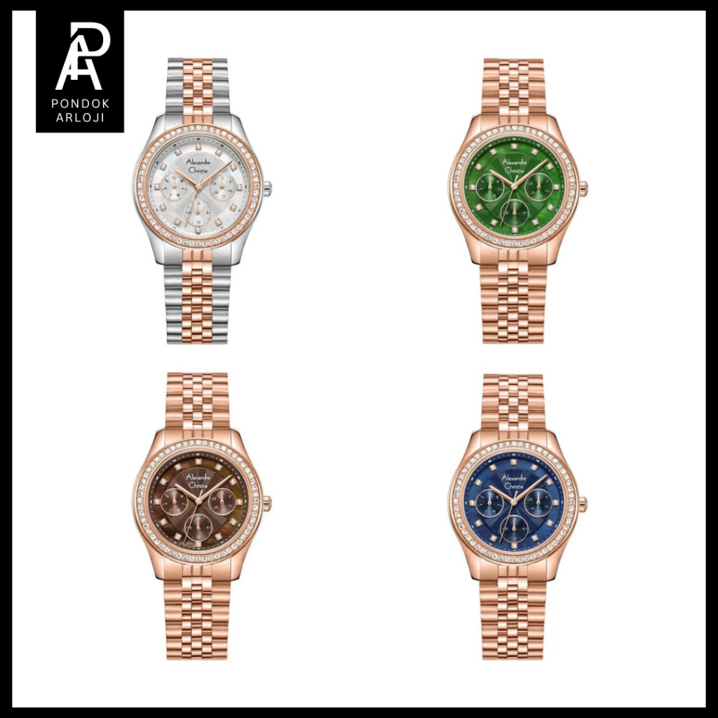 ORIGINAL Jam Tangan Wanita Alexandre Christie AC 2496 / ac2496 / 2496 Original Garansi Resmi 1 Tahun