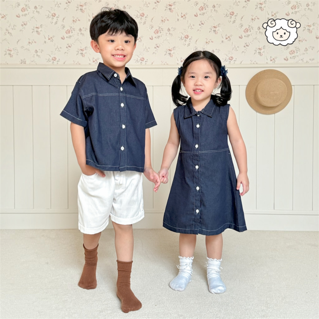 LYZORA – KEVIN Denim Shirt Kemeja Anak Laki-Laki