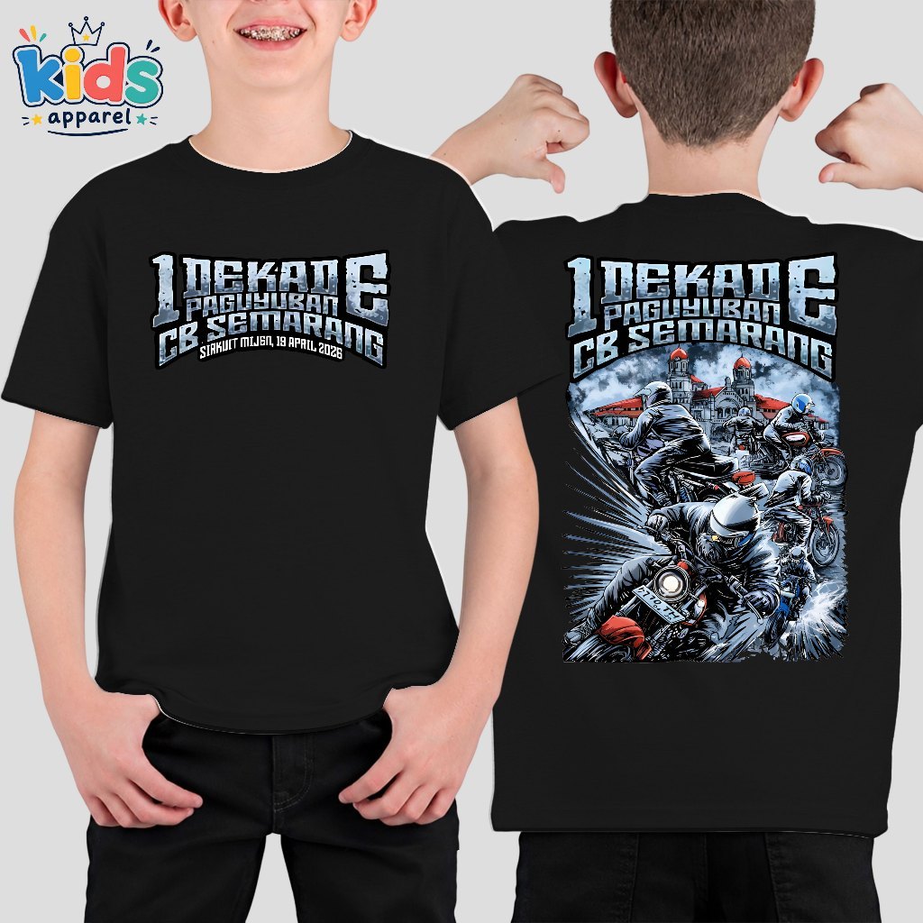 KAOS Anak ACARA CB 1 DEKADE PAGUYUBAN CB SEMARANG BONUS STIKER