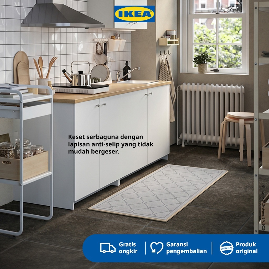 IKEA SHUFU Karpet / Keset Dapur Panjang Anti Slip Serbaguna Multifungsi Floor Mat 45x90cm / 45x120cm