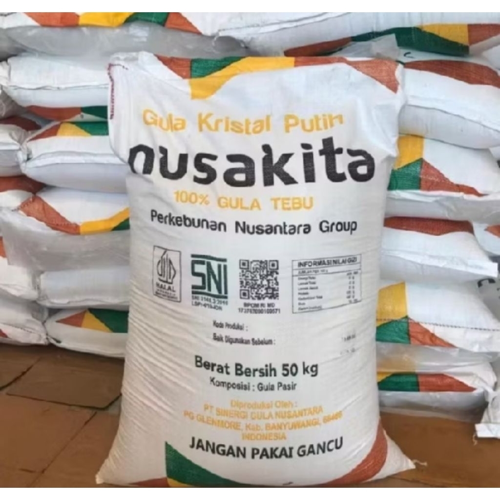 1 Sak Gula Pasir Nusakita Loss 50 Kg/Gula Pasir Loss 50kg