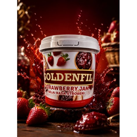 Strawberry Jam Goldenfil / Selai Stroberi Goldenfil / Goldenfil Strawberry - 1 KG