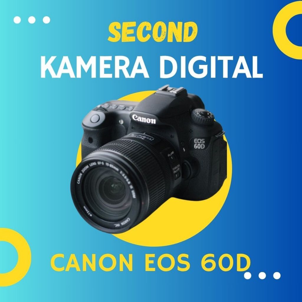 Canon EOS 60D bekas dalam kondisi terawat dan siap digunakan untuk foto maupun video