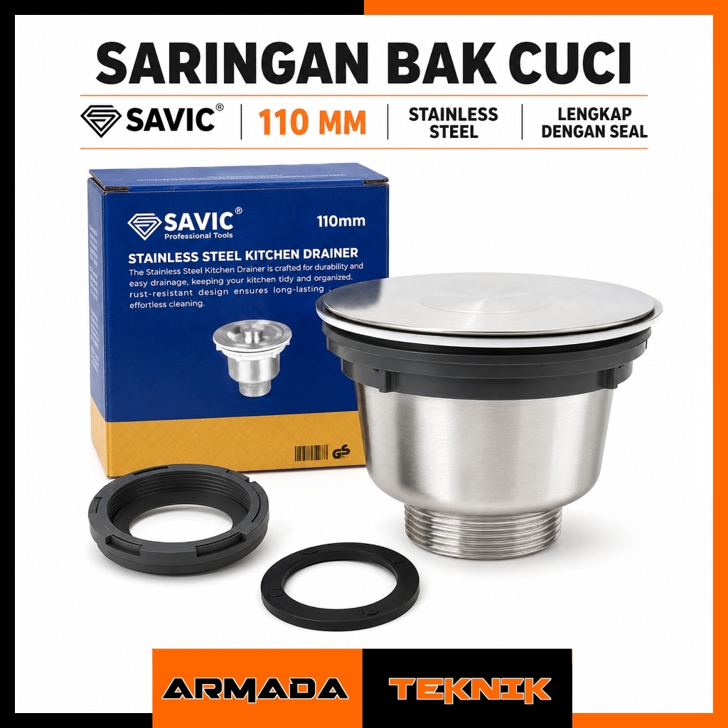 Savic Afur / Saringan Bak Cuci Piring Stainless