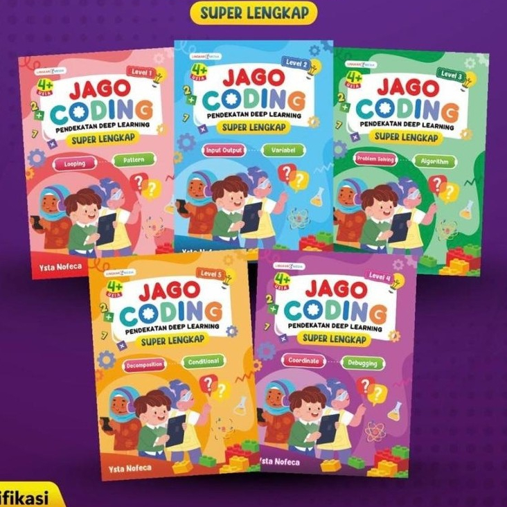 Belajar Coding usia dini- JAGO CODING- LEVEL 1 -5, terlengkap