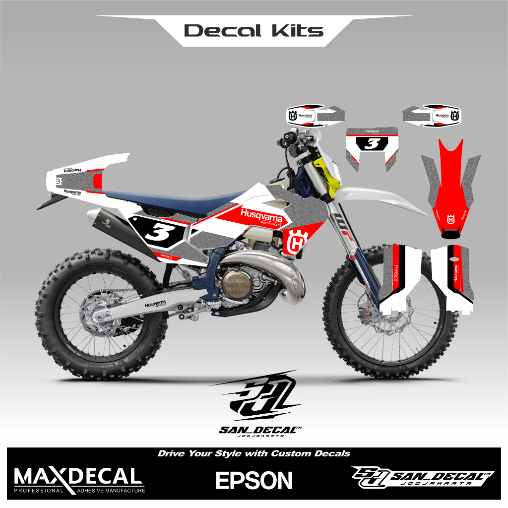 DECAL HUSQVARNA TE 300 2023
