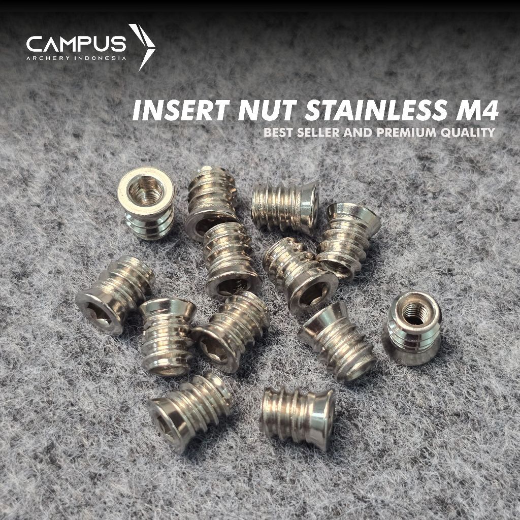 INSERT NUT STAINLESS M4 MUR NANAS BAUT TANAM STAINLESS STEEL 304 FISHING PART