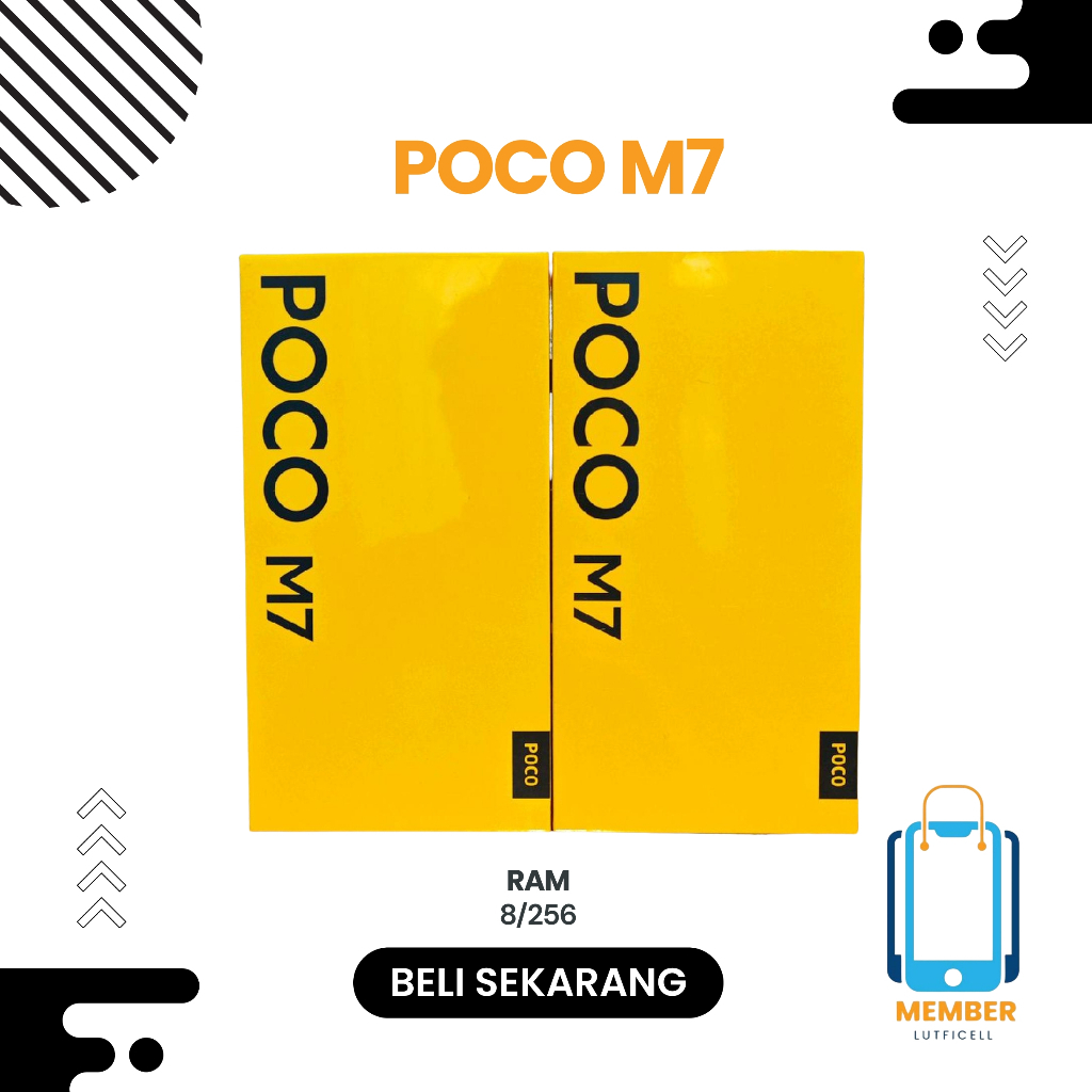 poco m7 8/256 second garansi resmi indonesia