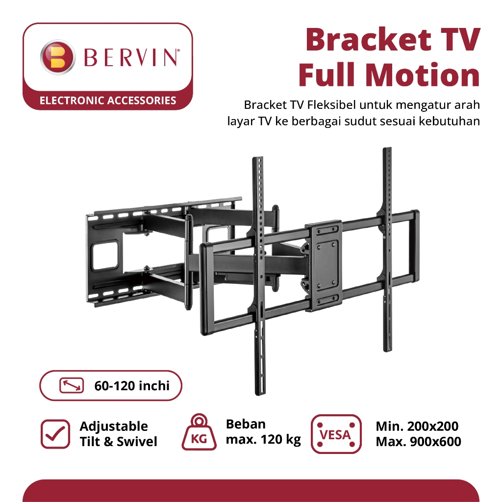 Bervin - Bracket Full Motion 60"- 120"